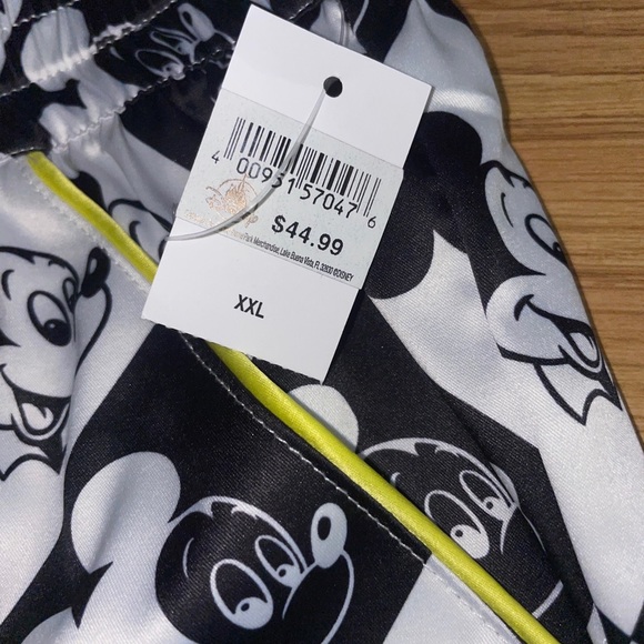 Disney Park Mickey Mouse pajama pants black & white Adult Plus Size 2X WDW Print - Picture 10 of 13